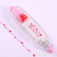 Smartcoco Pink Love Heart Out Tape Decorative Correction Tape for Diary Stationery - B07DQK5XBL