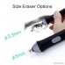 CLARA 2 Size Refills Electric Eraser Kit Battery Operated Eraser Auto Pencil Eraser with 22 Eraser Refills for Sketching Drawing Painting Drafting Black - B07F36MGS6