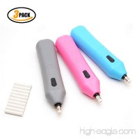Electric Eraser Kit - 3 PACK Battery Operated Pencil Eraser  Artist Tool  Drawing  Art Supplies - B07BKTFCHP