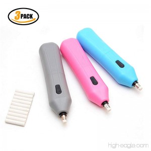 Electric Eraser Kit - 3 PACK Battery Operated Pencil Eraser Artist Tool Drawing Art Supplies - B07BKTFCHP