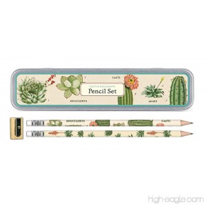 Cavallini Papers & Co. Inc. Succulents Pencil Set 10 1 Sharpener - 1635440904