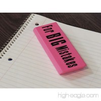 Giant Jumbo Pink Eraser For Big Mistakes - B00HZ0FN8W