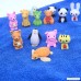 Pencil Erasers Puzzle Animal Erasers for Party Favors Games Prizes Carnivals and School Supplies. 36 Pack - B07CM9LJC1