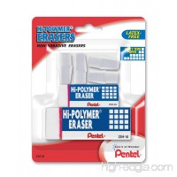 Pentel Hi-Polymer Eraser Mixed Pack 4 Cap Erasers  1 Small Block  1 Large Block  Pack of 6 (ZEH2510BP) - B00DDWEORC