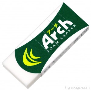 Sakura Arch Evolutional Foam Erasers 5-Pack White (Japan Imported) - B0174KSUVY