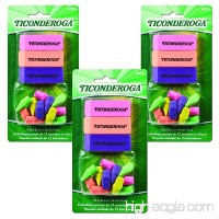 Ticonderoga Office and School Eraser Combination Set  15 Eraser Multi-Pack  Multicolored (38931)(3Pack) - B00NGVCMF6