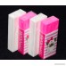 Wekoil Soft Plastic Vinyl Eraser Color Assorted Block Eraser latex free Pencil Eraser for Drawing Sketch Writing White-Pink Erasers Set 4-Pack - B07DVJYHKQ